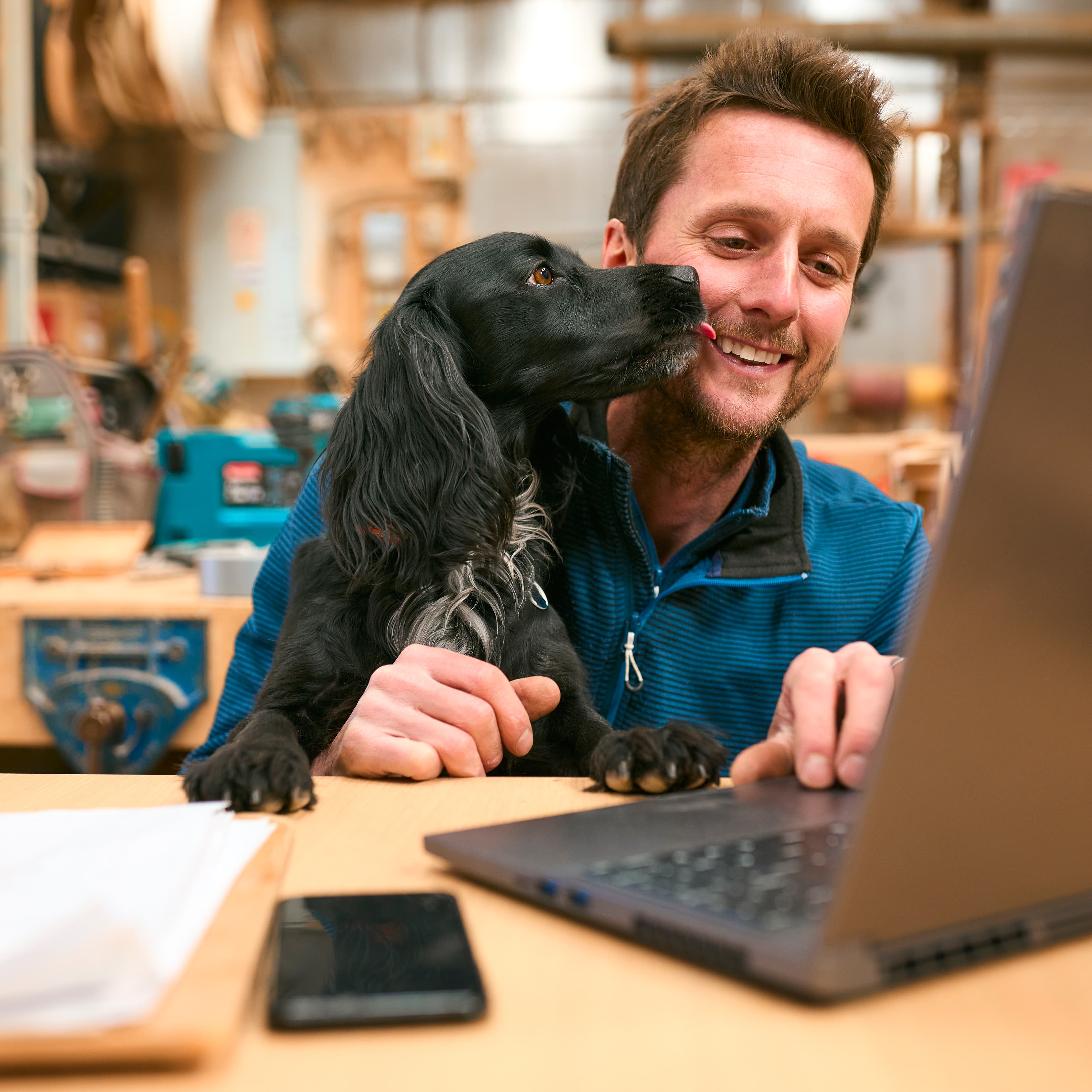 Veterinario realizando revisión anual a una mascota en clínica veterinaria de Madrid, explicando importancia y beneficios al dueño